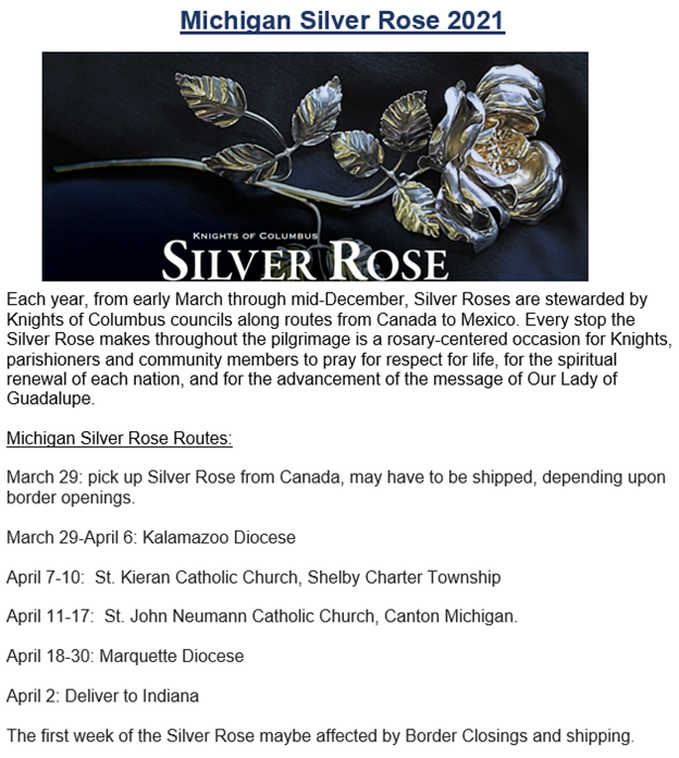 Silver Rose Schedule 21